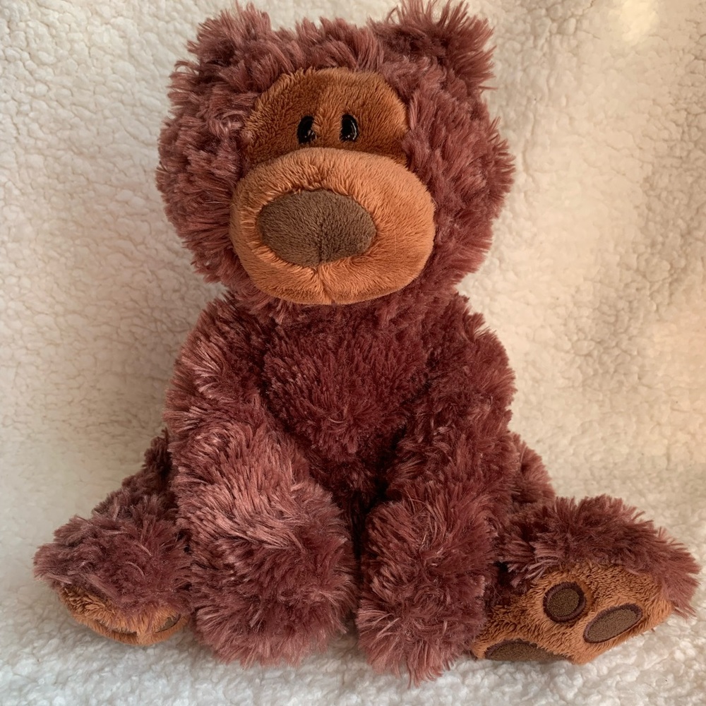 GUND Philbin Teddy Bear 12in Chocolate Brown Plush Stuffed Animal